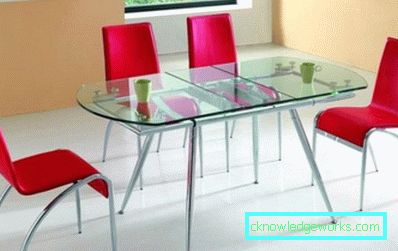 Ovale glas köksbord Ovale glas köksbord