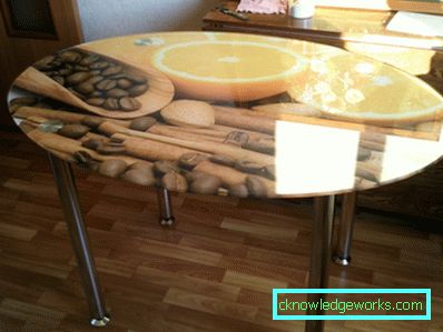 Ovale glas köksbord Ovale glas köksbord