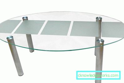 Ovale glas köksbord Ovale glas köksbord