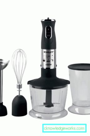 Immersion mixer med en visp Immersion mixer med en visp