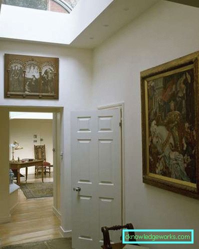 Hall i engelsk stil - bilder av inredningsdesign