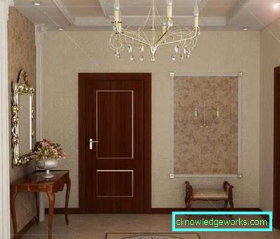 Hall i engelsk stil - bilder av inredningsdesign
