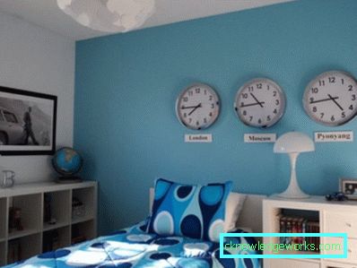 457-sovrum med en blå nyans - foto