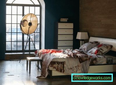 Loft-stil sovrum