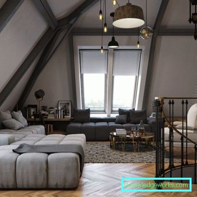 Loft-stil sovrum