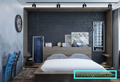 451-sovrum i loftstil - 50 bilder