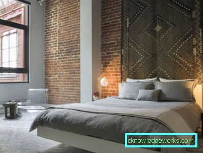 Loft-stil sovrum