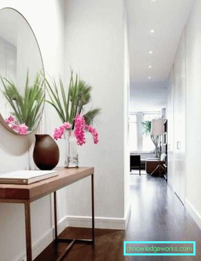 Spegel i korridoren av Feng Shui